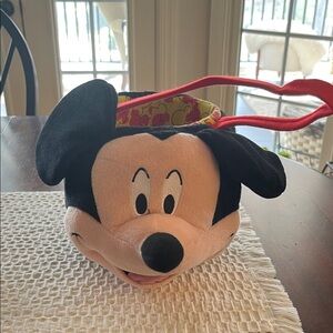 Disney Black Plush Ear Tote Bag